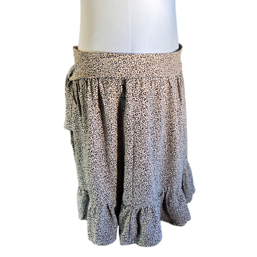 Altard State Skirt Womens Large Animal Print Ruffle Flirty - Picture 5 of 9